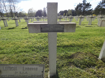 Tombe deLOVICHI Louis L. à <a HREF=fotom2l.php?necro=221>  <U>Sainte-Menehould (NÃ©cropole nationale)</U> </A> 2805