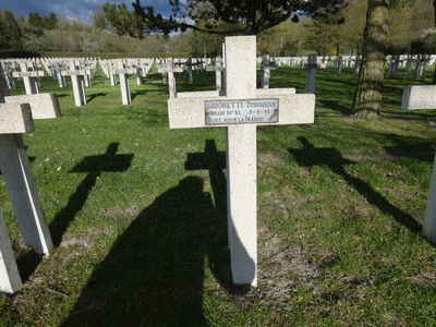 Tombe deSIMONETTI Dominique Marie à <a HREF=fotom2l.php?necro=221>  <U>Sainte-Menehould (NÃ©cropole nationale)</U> </A> 2834