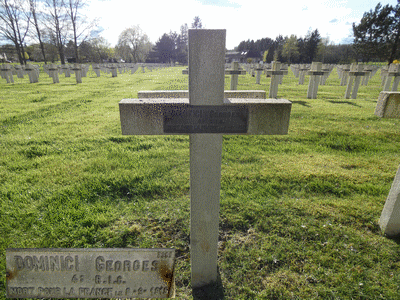 Tombe deDOMINICI Georges à <a HREF=fotom2l.php?necro=221>  <U>Sainte-Menehould (NÃ©cropole nationale)</U> </A> 3002