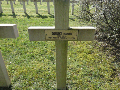 Tombe deQUILICI François Jean à <a HREF=fotom2l.php?necro=23>  <U>Ville-sur-Cousance Â (Necropole Nationale)</U> </A> 386