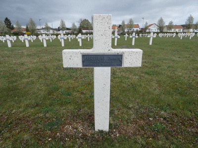 Tombe dePASQUALINI Charles Flore à <a HREF=fotom2l.php?necro=252>  <U>Bras-sur-Meuse (NÃ©cropole militaire)</U> </A> 1287