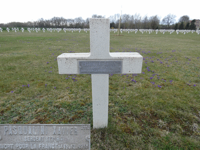 Tombe dePASQUALINI Xavier à <a HREF=fotom2l.php?necro=252>  <U>Bras-sur-Meuse (NÃ©cropole militaire)</U> </A> 2112