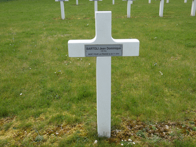 Tombe deBARTOLI Jean Dominique à <a HREF=fotom2l.php?necro=281>  <U>Lacroix-sur-Meuse (NÃ©cropole Nationale)</U> </A> 731