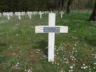 Tombe deROSSI Pierre à <a HREF=fotom2l.php?necro=284>  <U>Dombasle-en-Argonne (NÃ©cropole nationale Le Bois de BÃ©thelainville)</U> </A> 96