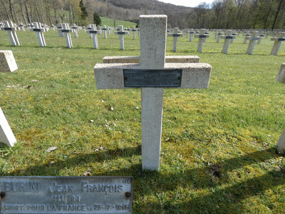 Tombe deBURINI Jean François à <a HREF=fotom2l.php?necro=285>  <U>Vauquois (CimetiÃ¨re national de la Maize)</U> </A> 429