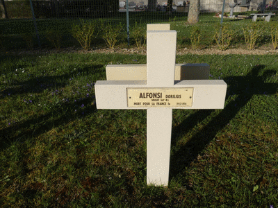 Tombe deALFONSI Dorélius à <a HREF=fotom2l.php?necro=287>  <U>Commercy (NÃ©cropole nationale)</U> </A> 144