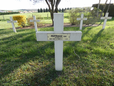 Tombe deMUFRAGGI Paul Dominique à <a HREF=fotom2l.php?necro=287>  <U>Commercy (NÃ©cropole nationale)</U> </A> 1890