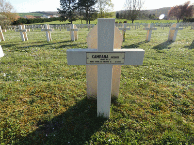 Tombe deCAMPANA Jacques François à <a HREF=fotom2l.php?necro=287>  <U>Commercy (NÃ©cropole nationale)</U> </A> 7