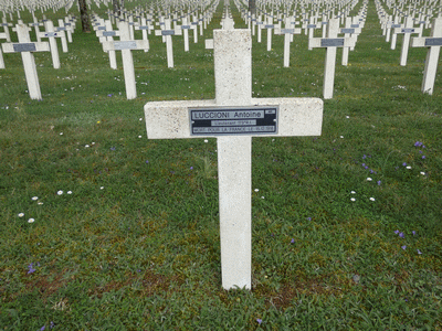 Tombe deLUCCIONI Antoine Michel à <a HREF=fotom2l.php?necro=289>  <U>Verdun ( NÃ©cropole nationale "Le Glorieux")</U> </A> 461