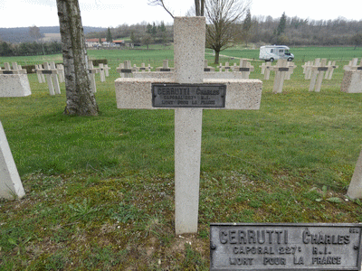 Tombe deCERUTTI Charles à <a HREF=fotom2l.php?necro=293>  <U>Apremont-la-Foret (NÃ©cropole nationale de Marbotte)</U> </A> 629