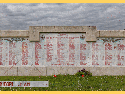 Tombe deFINIDORI Don Jean Baptiste à <a HREF=fotom2l.php?necro=326>  <U>Vitrimont -Â NÃ©cropole nationale Friscati
</U> </A> Ossuaire 1