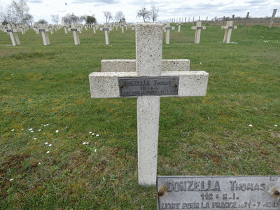 Tombe deDONZELLA Thomas à <a HREF=fotom2l.php?necro=63>  <U>Avocourt (nÃ©cropole nationale)</U> </A> 347