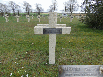 Tombe deMAZZONI Charles  à <a HREF=fotom2l.php?necro=63>  <U>Avocourt (nÃ©cropole nationale)</U> </A> 396