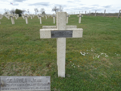 Tombe deSCAPULA Jean Martin à <a HREF=fotom2l.php?necro=63>  <U>Avocourt (nÃ©cropole nationale)</U> </A> 548