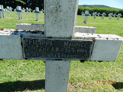 Tombe deFILIPPI Maurice à <a HREF=fotom2l.php?necro=403>  <U>Rougemont  (NÃ©cropole Nationale)</U> </A> 628