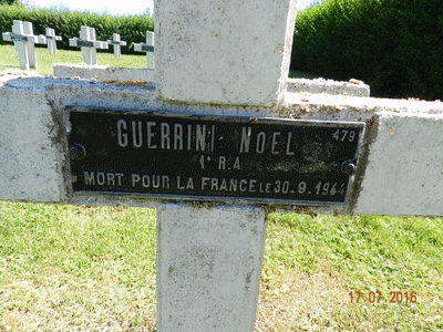 Tombe deGUERRINI No&euml;l à <a HREF=fotom2l.php?necro=403>  <U>Rougemont  (NÃ©cropole Nationale)</U> </A> 479