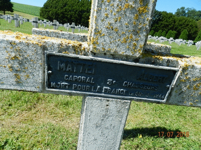 Tombe deMATTEI Albert à <a HREF=fotom2l.php?necro=403>  <U>Rougemont  (NÃ©cropole Nationale)</U> </A> 498