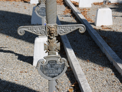 Tombe dePAOLI Jules à <a HREF=fotom2l.php?necro=399>  <U>Antibes ( CarrÃ© militaire du cimetiÃ¨re de Rabiac)</U> </A> 29