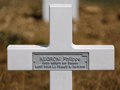 Tombe deNEGRONI Philippe à <a HREF=fotom2l.php?necro=216>  <U>Sarrebourg (NÃ©cropole Nationale des prisonniers de guerre FranÃ§ais)</U> </A> 8514