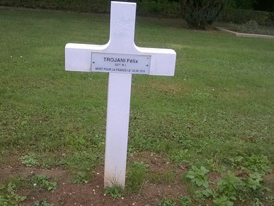 Tombe deTROJANI Don Felix à <a HREF=fotom2l.php?necro=336>  <U>Dompierre(NÃ©cropole nationale)</U> </A> 65