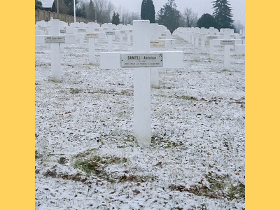 Tombe deDANIELLI Antoine Marie à <a HREF=fotom2l.php?necro=374>  <U>Mulhouse(NÃ©cropole Nationale "Les Vallons, Tiefengraben")</U> </A>  Carr&eacute; D. Tombe 102