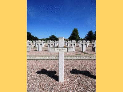 Tombe deCECCALDI Jean à <a HREF=fotom2l.php?necro=394>  <U>Nimes (CarrÃ© mixte 10D du cimetiÃ¨re Pont-de-Justice)</U> </A> Rang E 3 Tombe 05