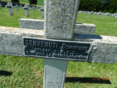 Tombe deBENVENUTI Dominique à <a HREF=fotom2l.php?necro=403>  <U>Rougemont  (NÃ©cropole Nationale)</U> </A> 169