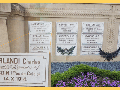 Tombe deBERLANDI Charles à <a HREF=fotom2l.php?necro=503>  <U>LUXEMBOURG : MausolÃ©e des soldats franÃ§ais de la Grande Guerre</U> </A> Pas de nÃÂ°