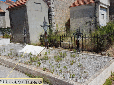 Tombe deCACAVELLI Jean à <a HREF=fotom2l.php?necro=478>  <U>Ajaccio (CarrÃ© militaire du cimetiÃ¨re marin ancien)</U> </A> 