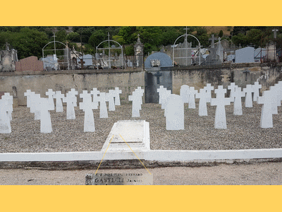 Tombe deCASTELLI Jacques à <a HREF=fotom2l.php?necro=584>  <U>Orange (carrÃ© militaire du cimetiÃ¨re communal)</U> </A> Ossuaire