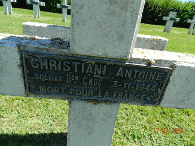 Tombe deCHRISTIANI Antoine à <a HREF=fotom2l.php?necro=403>  <U>Rougemont  (NÃ©cropole Nationale)</U> </A> 310