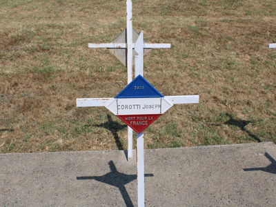 Tombe deCOROTTI Joseph à <a HREF=fotom2l.php?necro=415>  <U>BITOLA (CimetiÃ¨re militaire franÃ§ais)</U> </A> 3928