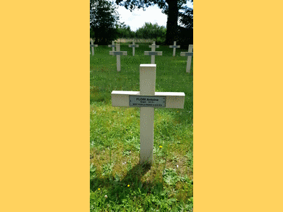 Tombe deFLORI Antoine à <a HREF=fotom2l.php?necro=86>  <U>VIRTON (CimetiÃ¨re Militaire Franco-Allemand)</U> </A> 202