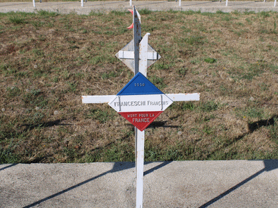 Tombe deFRANCESCHI François à <a HREF=fotom2l.php?necro=415>  <U>BITOLA (CimetiÃ¨re militaire franÃ§ais)</U> </A> 5550