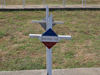 Tombe deFRANCESCHI Jean Marc à <a HREF=fotom2l.php?necro=415>  <U>BITOLA (CimetiÃ¨re militaire franÃ§ais)</U> </A> 1103