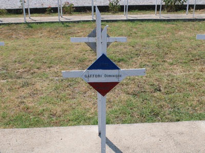 Tombe deGAFFORI Dominique à <a HREF=fotom2l.php?necro=415>  <U>BITOLA (CimetiÃ¨re militaire franÃ§ais)</U> </A> 3723