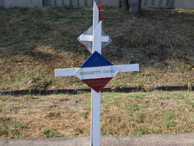 Tombe deGIOVANNETTI Xavier à <a HREF=fotom2l.php?necro=415>  <U>BITOLA (CimetiÃ¨re militaire franÃ§ais)</U> </A> 327