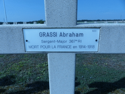 Tombe deGRASSI Abraham à <a HREF=fotom2l.php?necro=261>  <U>La Cheppe (NÃ©cropole Nationale du Mont Frenet)</U> </A> 623