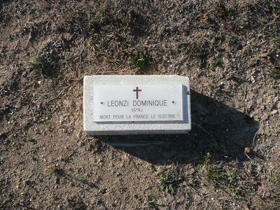 Tombe deLEONZI Jérôme à <a HREF=fotom2l.php?necro=308>  <U>Aix-en-Provence (NÃ©cropole Nationale de Luynes)</U> </A> Carr&eacute; C Rang 22 Tombe 1