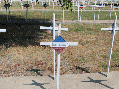 Tombe deLUZI Charles Dominique à <a HREF=fotom2l.php?necro=415>  <U>BITOLA (CimetiÃ¨re militaire franÃ§ais)</U> </A> 3561