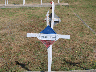 Tombe deMARSILI Joseph  à <a HREF=fotom2l.php?necro=415>  <U>BITOLA (CimetiÃ¨re militaire franÃ§ais)</U> </A> 1215