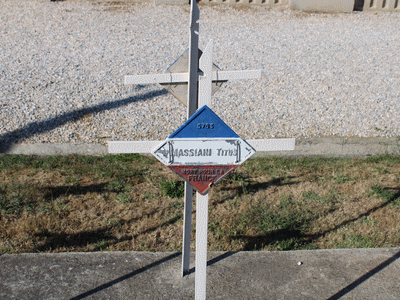 Tombe deMASSIANI Gianettino à <a HREF=fotom2l.php?necro=415>  <U>BITOLA (CimetiÃ¨re militaire franÃ§ais)</U> </A> 5763