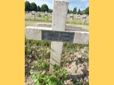 Tombe deMATTEI Andr&eacute; à <a HREF=fotom2l.php?necro=5>  <U>Cernay (cimetiÃ¨re National)</U> </A>  Carr&eacute; 1939-1945  tombe 6