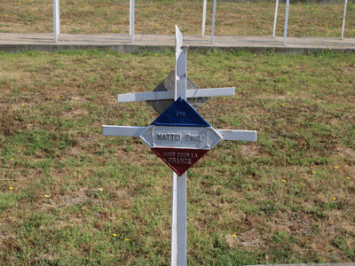 Tombe deMATTEI Don Paul à <a HREF=fotom2l.php?necro=415>  <U>BITOLA (CimetiÃ¨re militaire franÃ§ais)</U> </A> 498