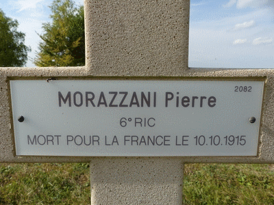 Tombe deMORAZZANI Pierre François à <a HREF=fotom2l.php?necro=261>  <U>La Cheppe (NÃ©cropole Nationale du Mont Frenet)</U> </A> 2082