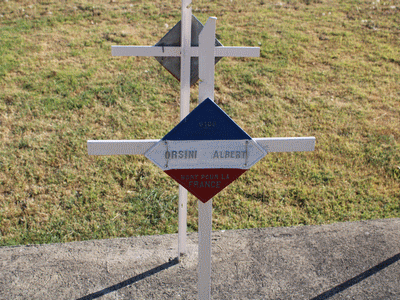 Tombe deORSINI Albert Pierre François à <a HREF=fotom2l.php?necro=415>  <U>BITOLA (CimetiÃ¨re militaire franÃ§ais)</U> </A> 6109