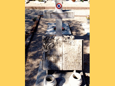 Tombe deSORDI Jean Andr&eacute; à <a HREF=fotom2l.php?necro=450>  <U>Marseille (CarrÃ© militaire du cimetiÃ¨re Saint-Pierre)</U> </A> 