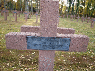 Tombe deTOVANI Constantin Paul à <a HREF=fotom2l.php?necro=217>  <U>Ban-de-Sapt(NÃ©cropole nationale La Fontenelle)</U> </A> 379