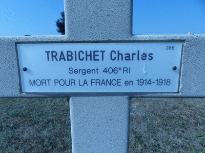 Tombe deTRABICHET Charles à <a HREF=fotom2l.php?necro=261>  <U>La Cheppe (NÃ©cropole Nationale du Mont Frenet)</U> </A> 366