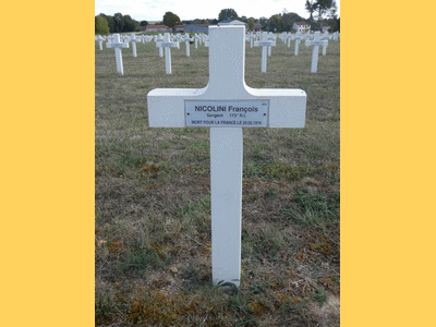 Tombe deNICOLINI François à <a HREF=fotom2l.php?necro=212>  <U>Souain-Perthes-lÃ¨s-Hurlus (NÃ©cropole nationale La CrouÃ©e)</U> </A> 3446